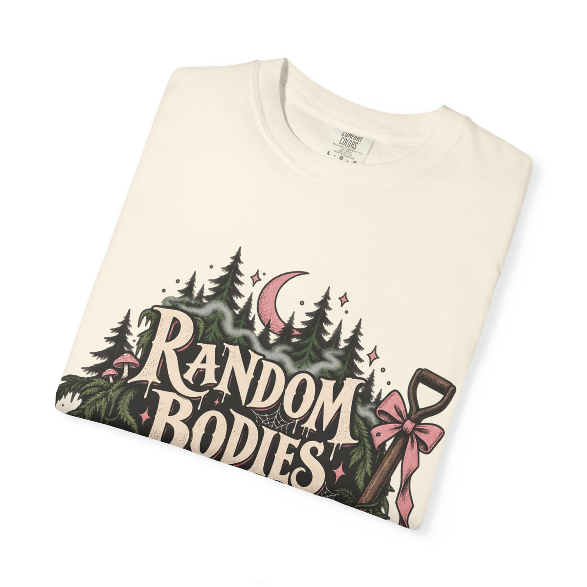 Random Bodies Lying Around Graphic T-Shirt — Dark Humor Halloween Tee