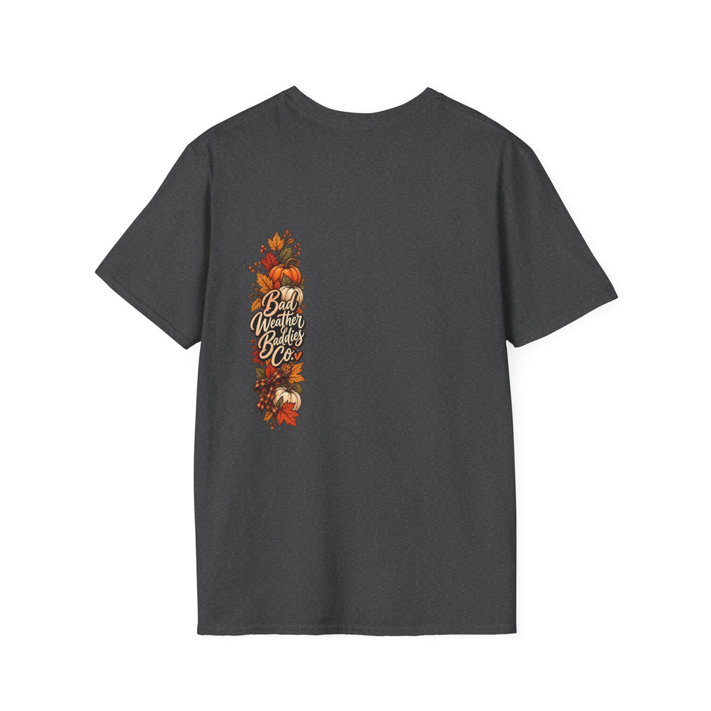 Leopard Print Bow Pumpkin Fall T Shirt Unisex Autumn Graphic Tee