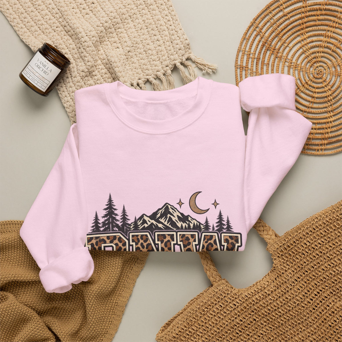 PNW Leopard Print Crewneck Sweatshirt