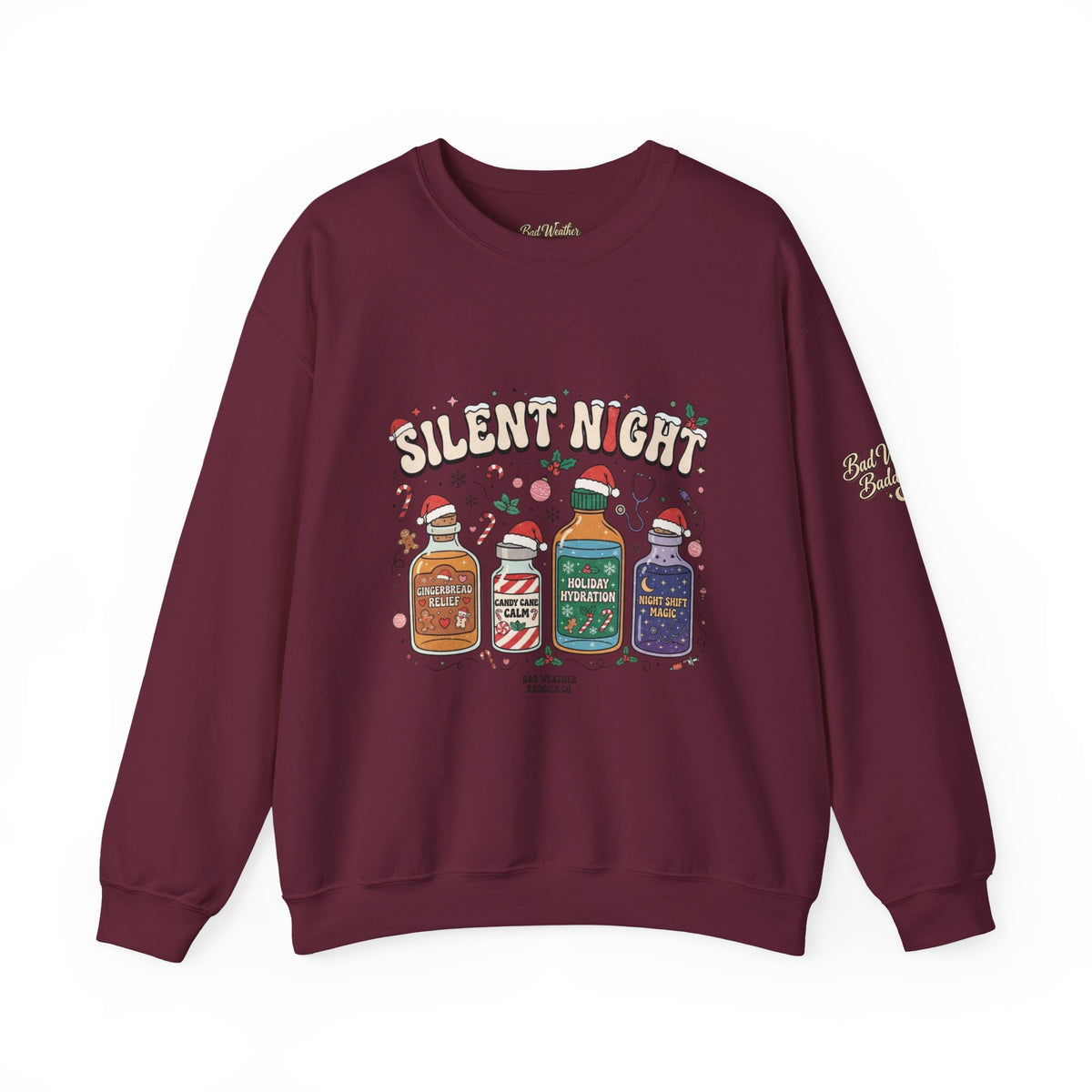 Silent Night Christmas Cocktail Sweatshirt