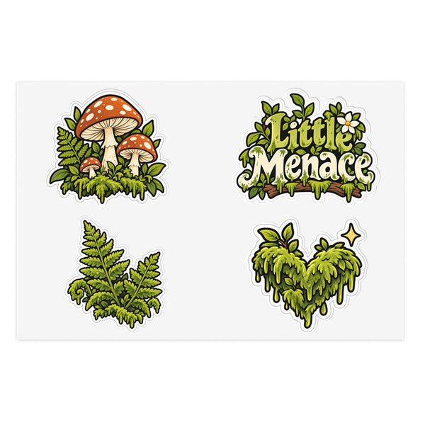 Mossy Little Menace Sticker Sheet — Woodland Mood Pack