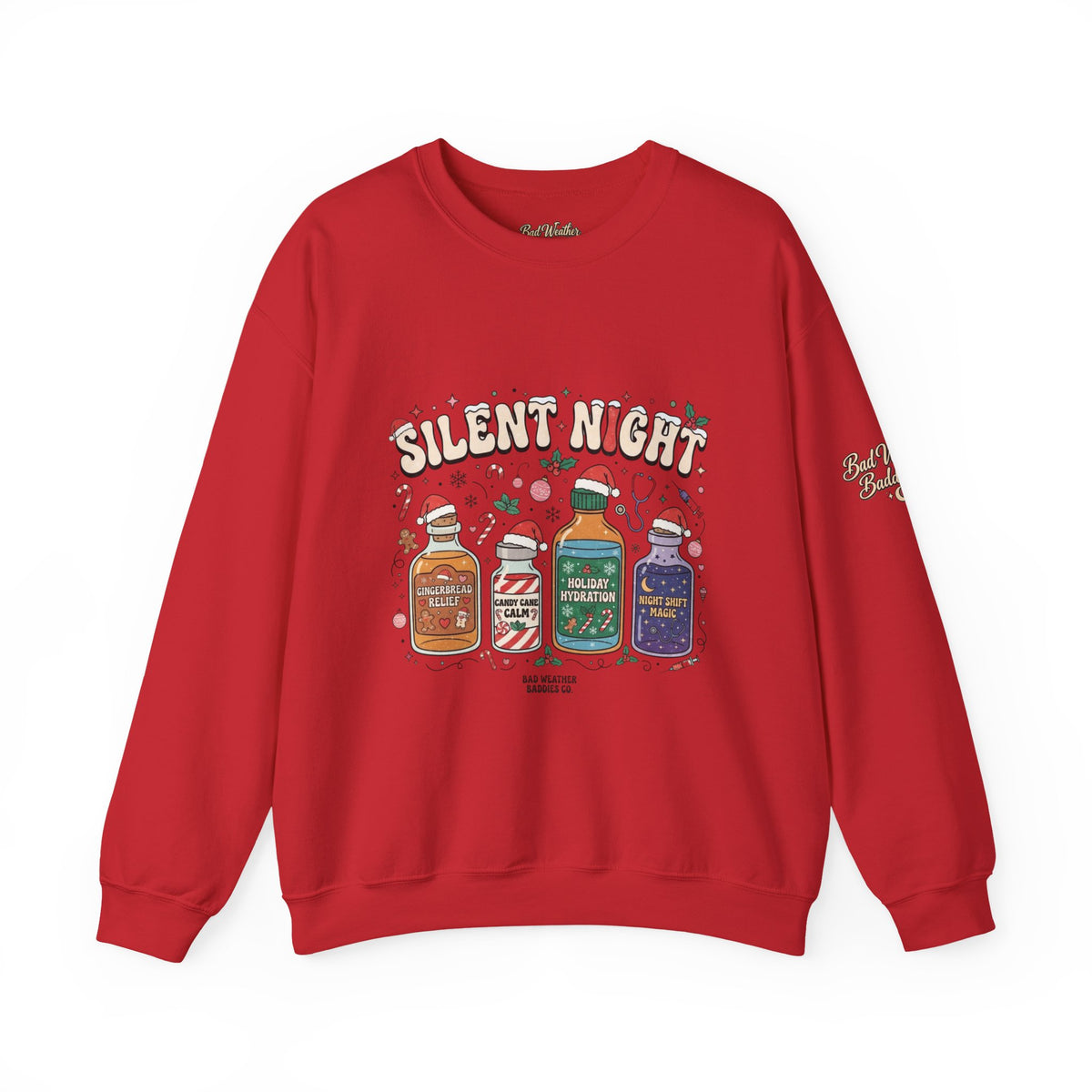 Silent Night Christmas Cocktail Sweatshirt