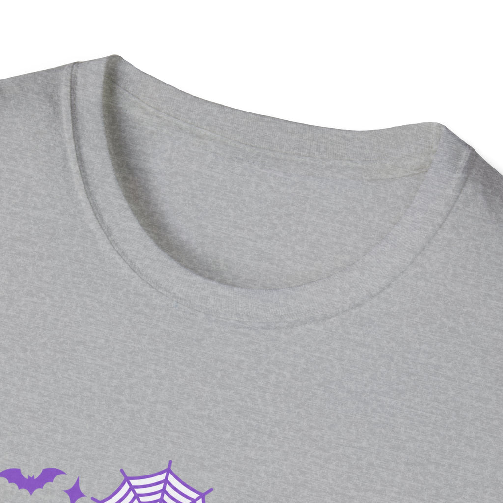 Spooky Mama Halloween Tee With Cute Ghosts Bats And Lavender Details