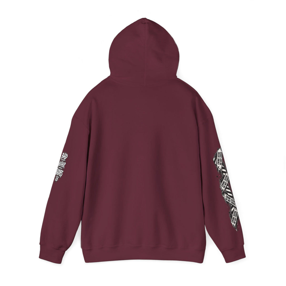 Serial Killer Documentaries and Chill Crime Scene Sleeve Hoodie