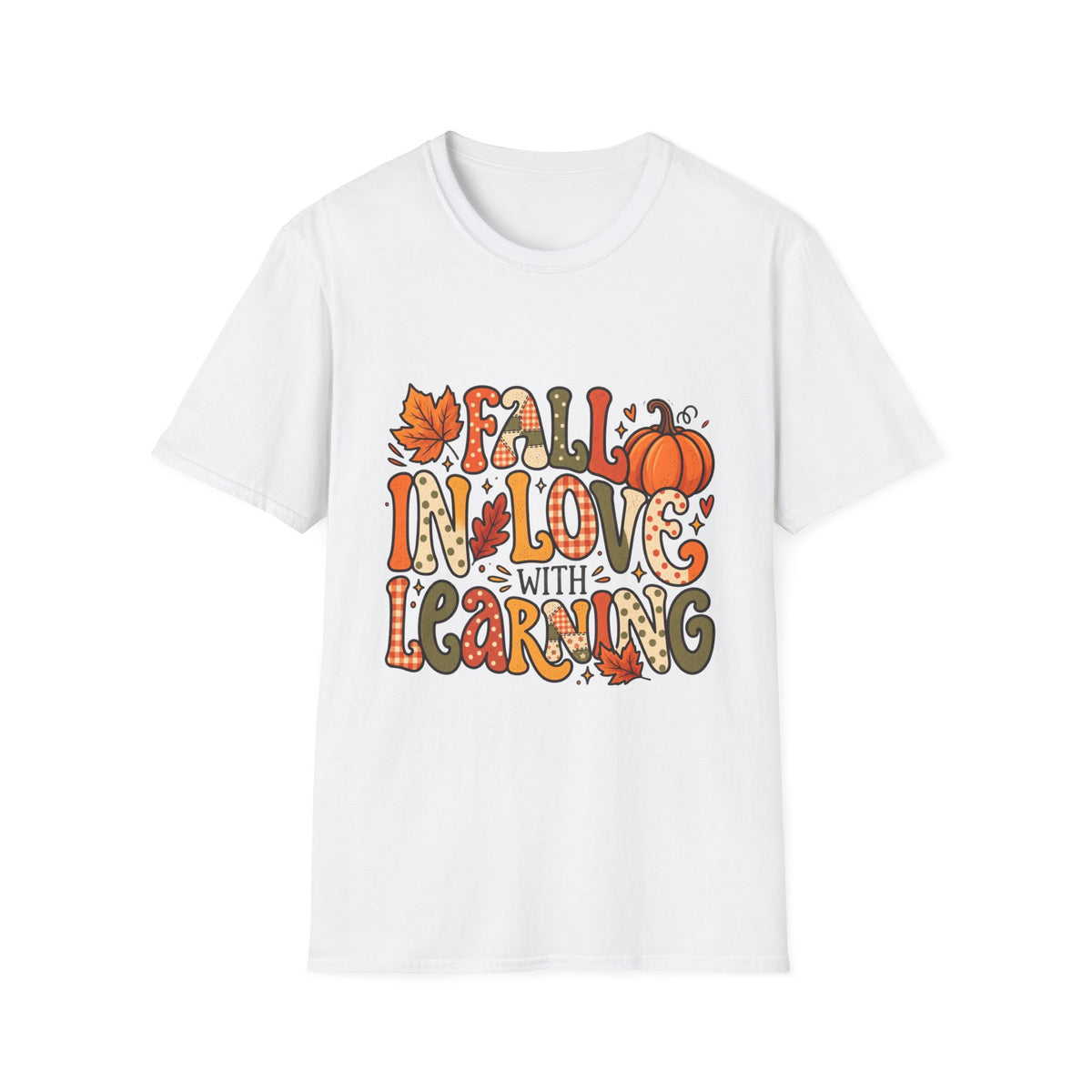 Fall In Love With Learning Teacher T Shirt Classroom Gift For Educators