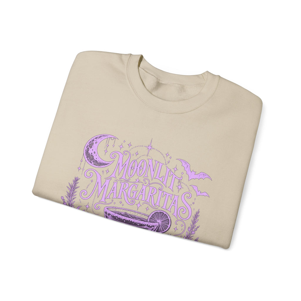 Moonlit Margaritas Witchy Unisex Crewneck Sweatshirt With Celestial Design