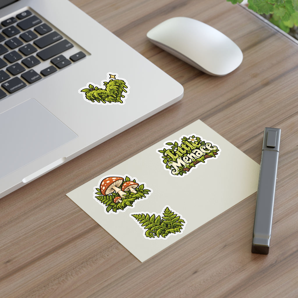 Mossy Little Menace Sticker Sheet — Woodland Mood Pack