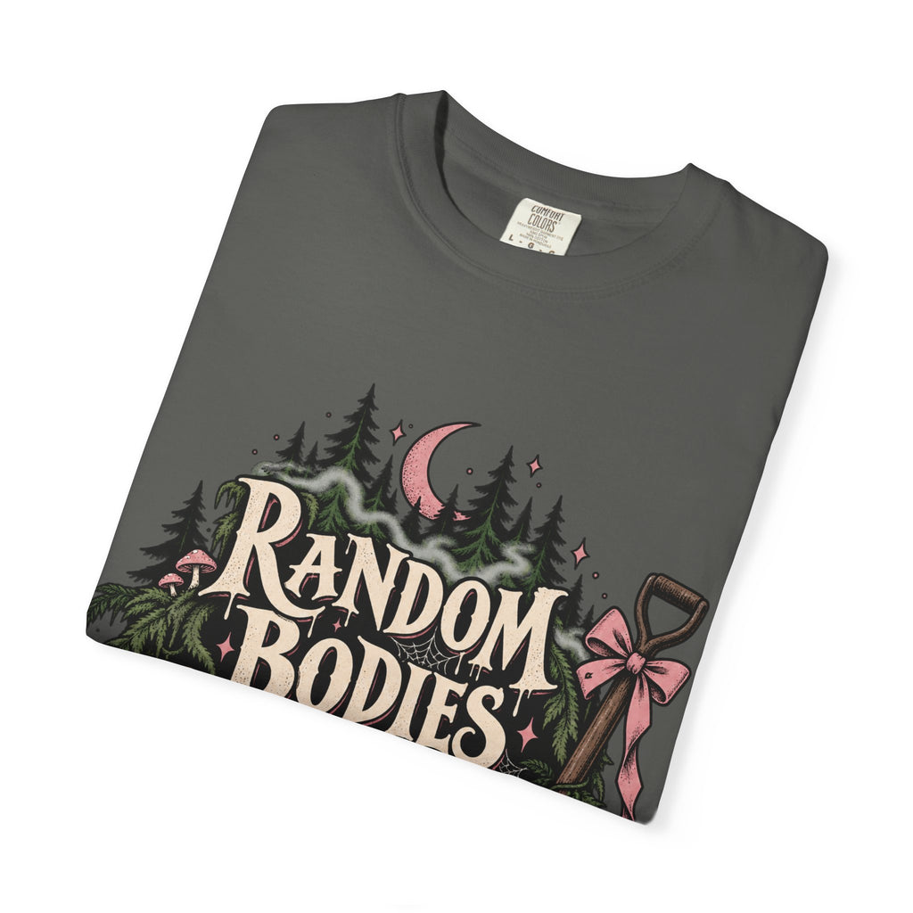 Random Bodies Lying Around Graphic T-Shirt — Dark Humor Halloween Tee